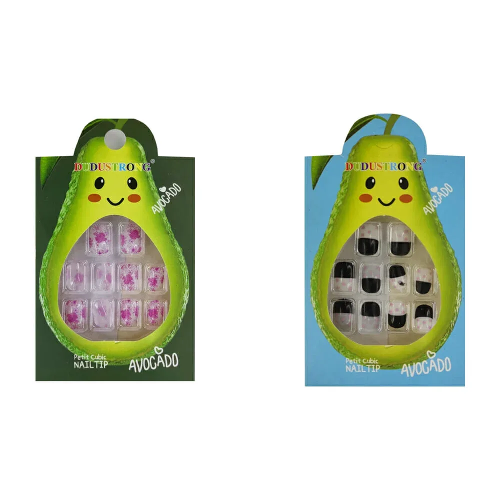 Caja de uñas postizas para niña, variedad de diseños b102