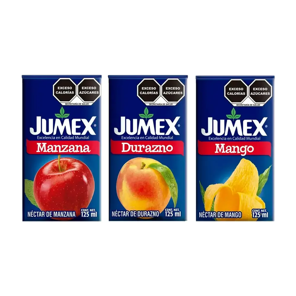Mini jugo Jumex escolar tetra pak con capacidad de 125ml, variedad de sabores / 750753