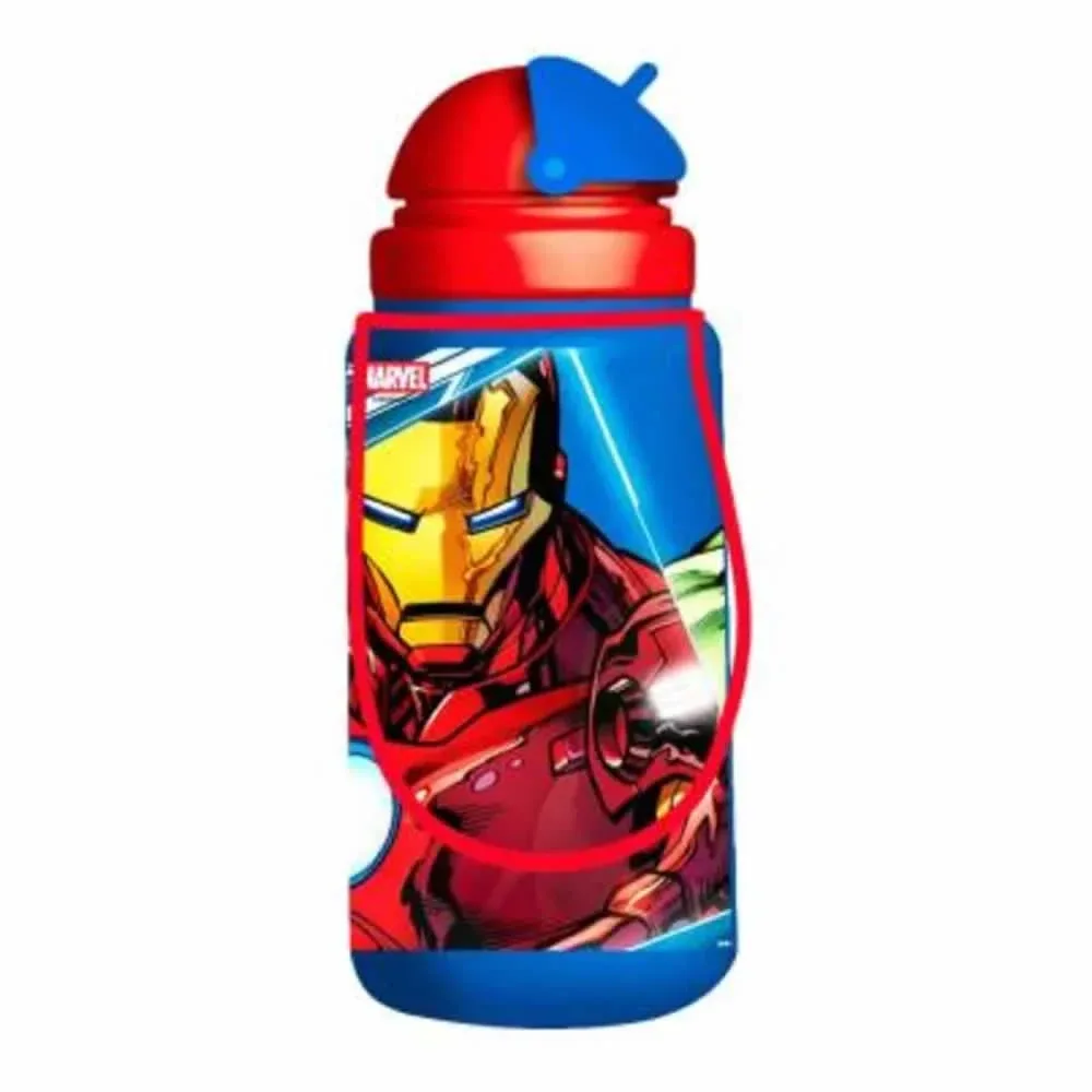 Botella con diseño de avengers + correa ss-6767
