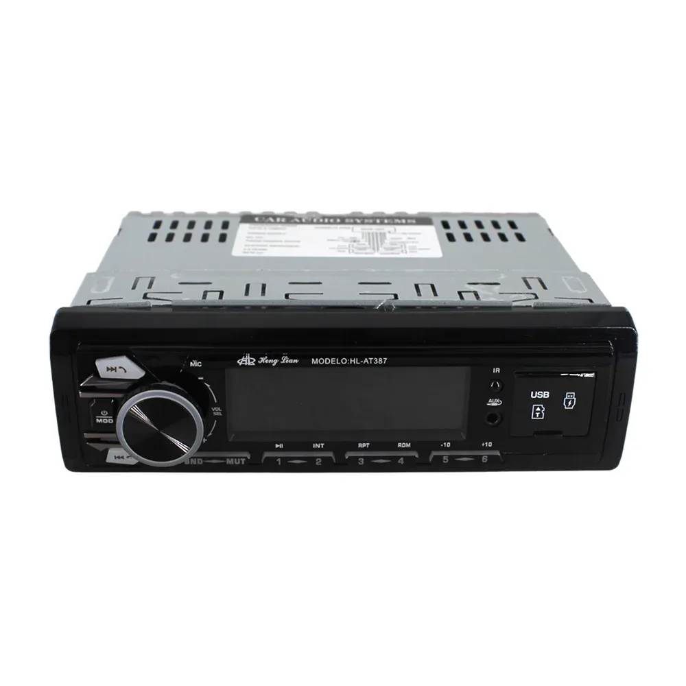 Autoestéreo / estéreo con 2 puertos usb, tf, reloj, mp3 / hl-at387