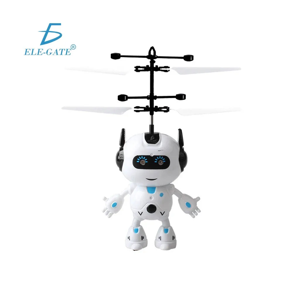 Juguete / helicoptero robot con luces led y sensor de proximidad / jug.fxq5098