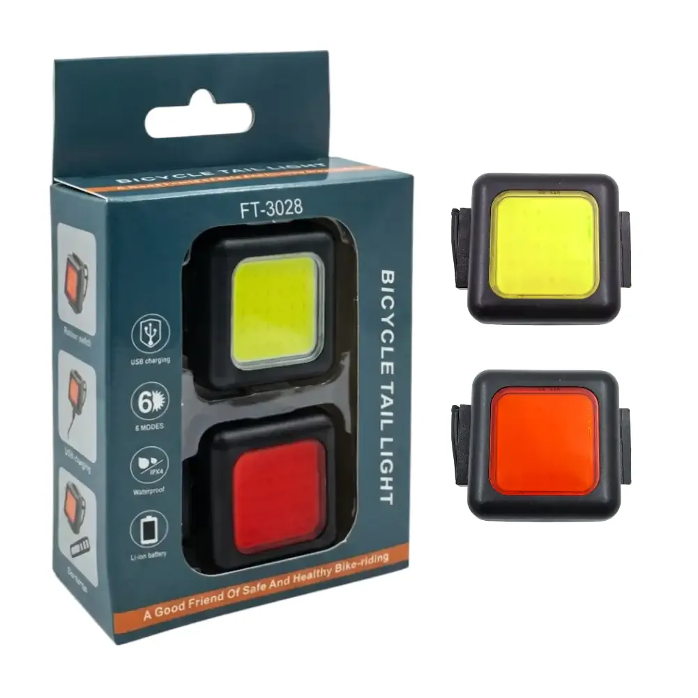 Juego de luces led para bicicleta con de  luz blanca delantera y luz roja trasera / 5366