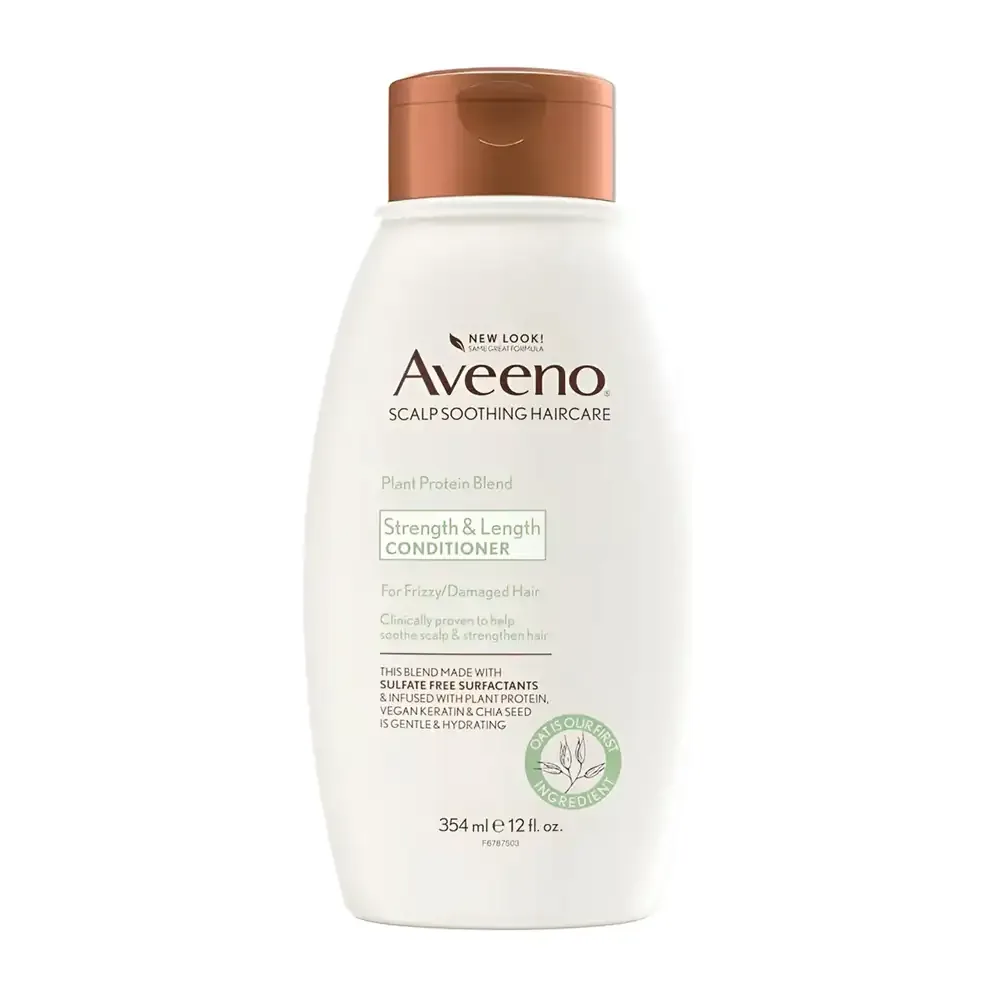 Acondicionador aveeno de 354ml con extracto natural para curar el cabello dañado