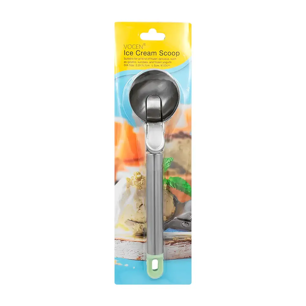 Cuchara de acero inoxidable con palanca de expulsión para helado, 23cm / 1693988