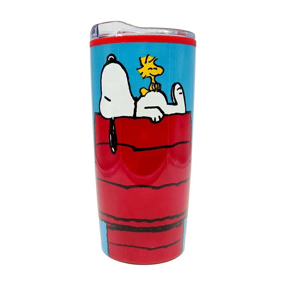 Termo de acero inoxidable con doble pared 450ml, diseño de snoopy