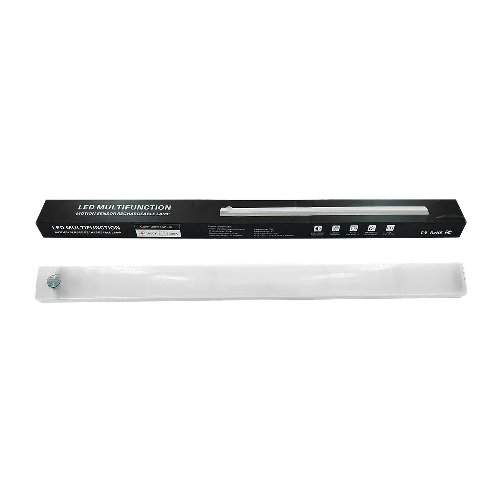 Lámpara led multifunción recargable con sensor de movimiento, 3000k, 2w / em20