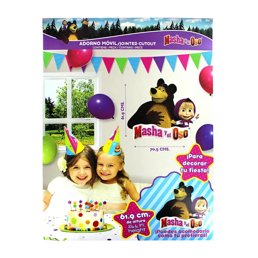 1pza Adorno móvil, diseño de masha y el oso 6017-709