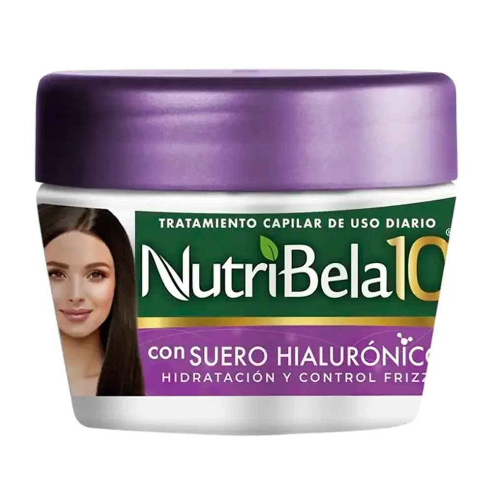 Tratamiento capilar nutribela10, uso diario, suero hialuronónico para hidratar y control de frizz, 90g