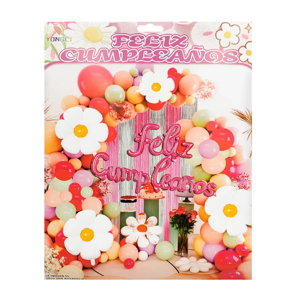Kit decorativo para fiesta de feliz cumpleaños con 55pcs / yongli / ygli-147