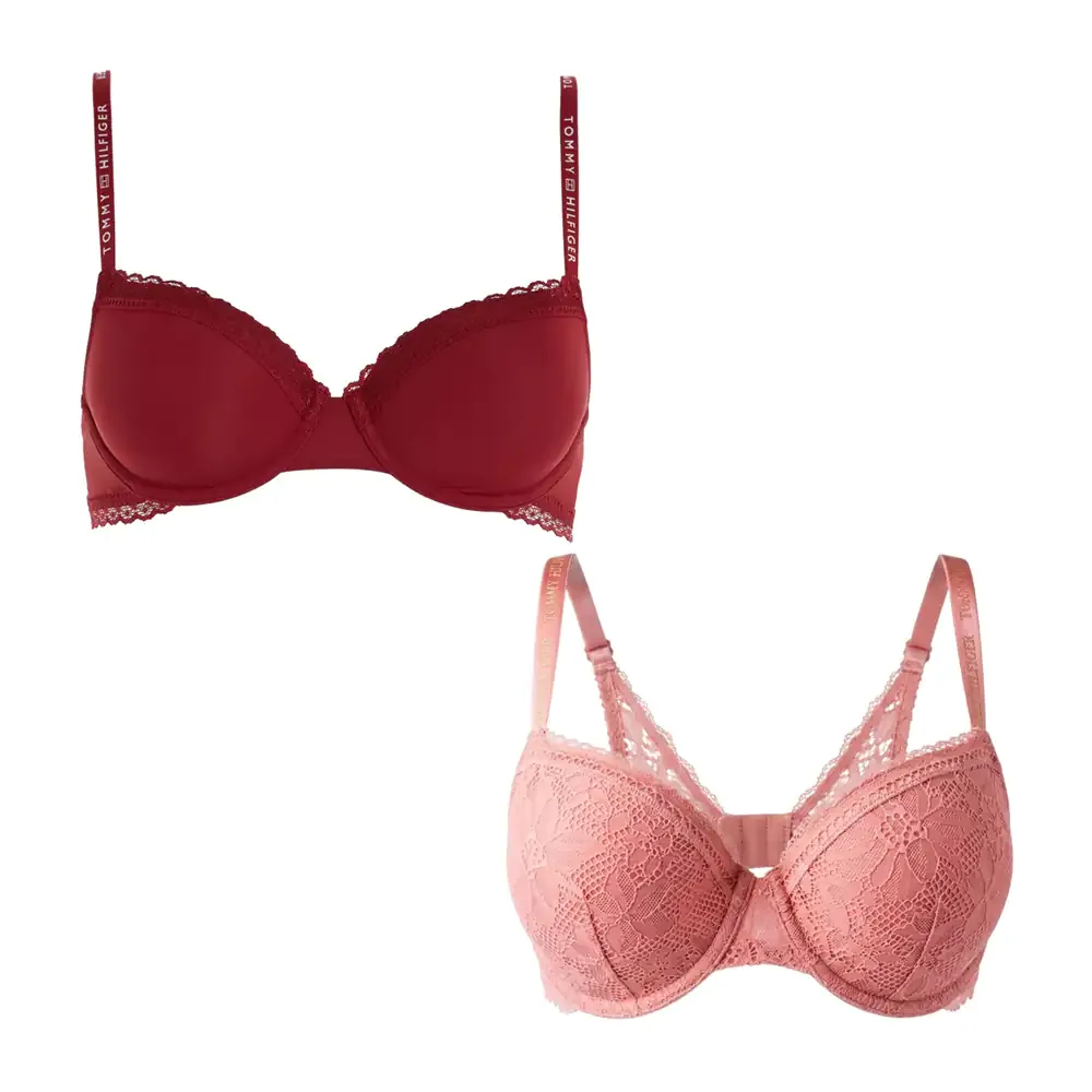 Brasier tommy hilfiger original liso con detalles de encaje, variedad de modelos