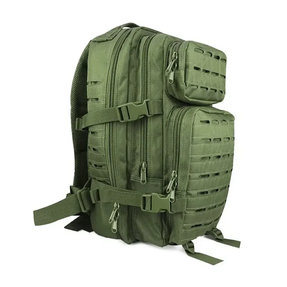 Mochila táctica militar con broches ajustables y velcro, 4 compartimentos + 1 oculto en la espalda, variedad de modelos y colores / lml-009 / f022