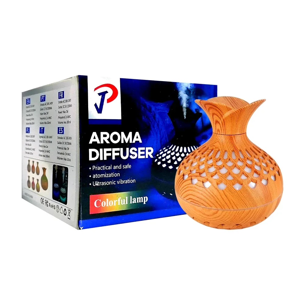 Humidificador ultrasónico con luces rgb y capacidad de 260ml max, variedad de colores / aroma diffuser / yt-044 / 17139
