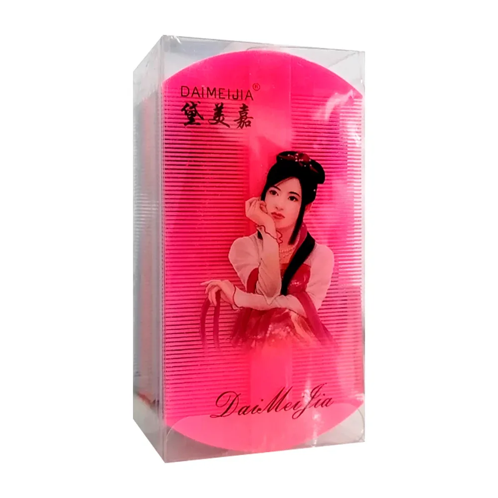Caja con 12 peines de plástico para eliminar piojos y liendres, variedad de colores / daimeijia