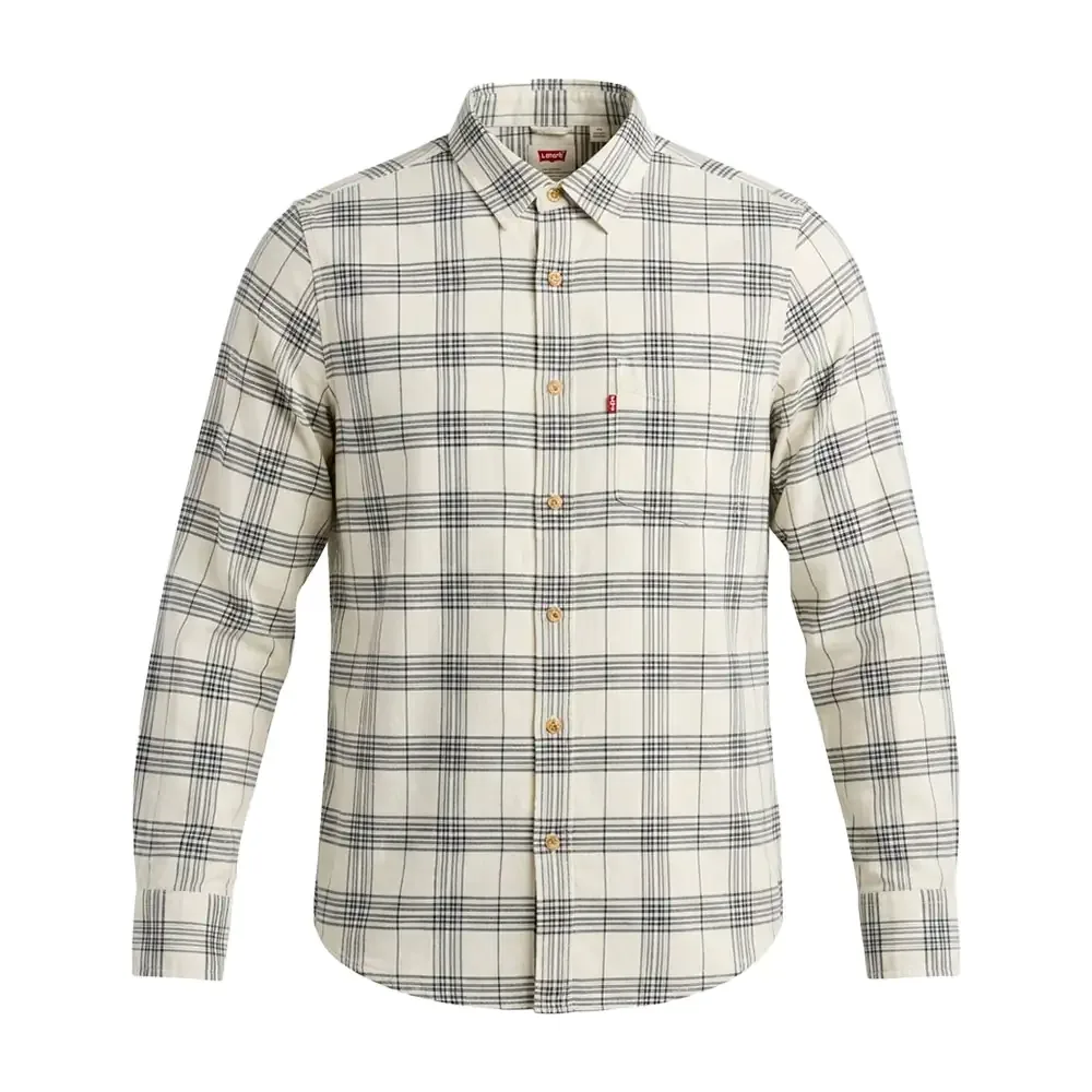 Camisa levis original, manga larga de vestir con diseño de cuadros y rayas