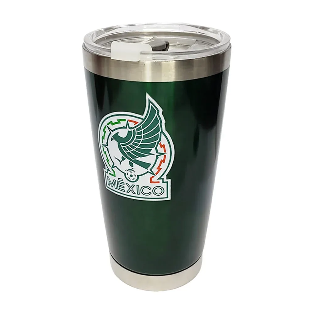 Termo metálico con diseño estampado de selección mexicana / bz414