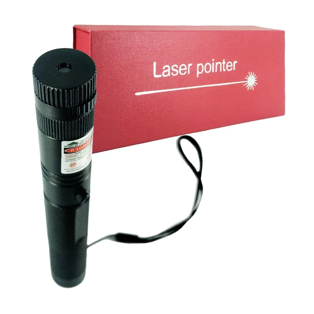 Apuntador - puntero láser color verde con llaves de seguridad y 2 cabezales intercambiables de diferentes diseños / laser pointer / dt-808-303-6a / dt-808-303