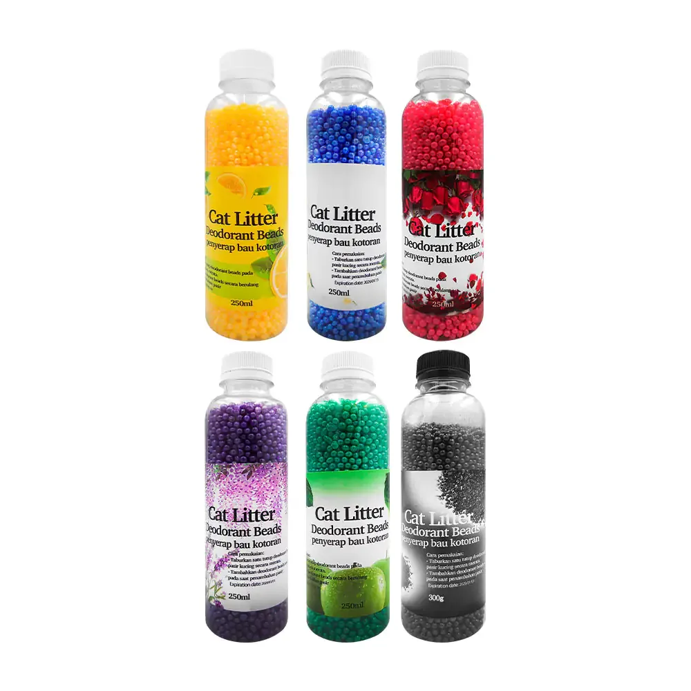 Bote con perlas aromatizantes para arenero de gato, 250 o 300g, distintos aromas