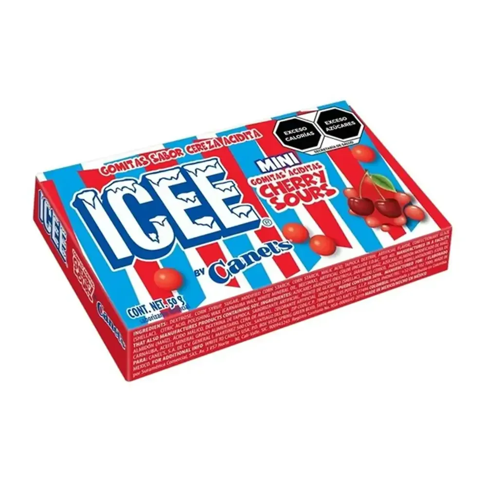 Gomitas icee minis sabor cereza acidita, 50g / 701139