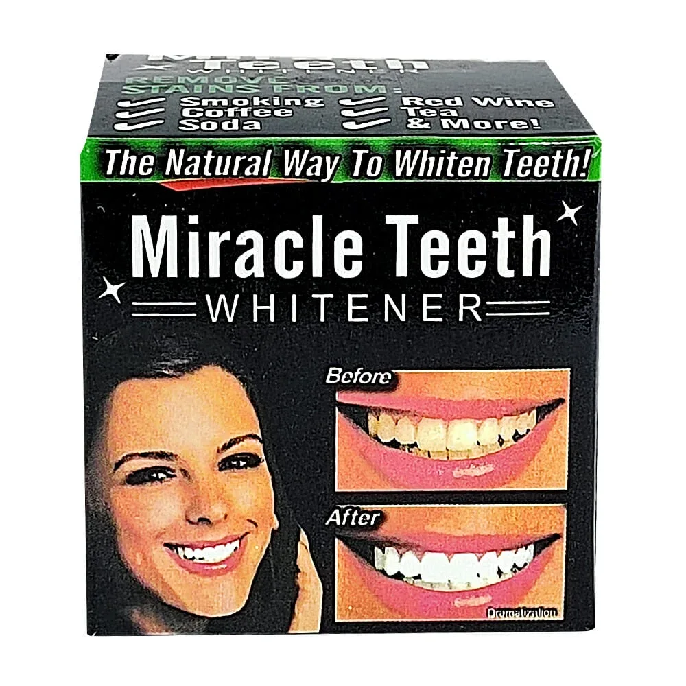 Pasta blanqueadora dental de carbón activado / miracle teeth
