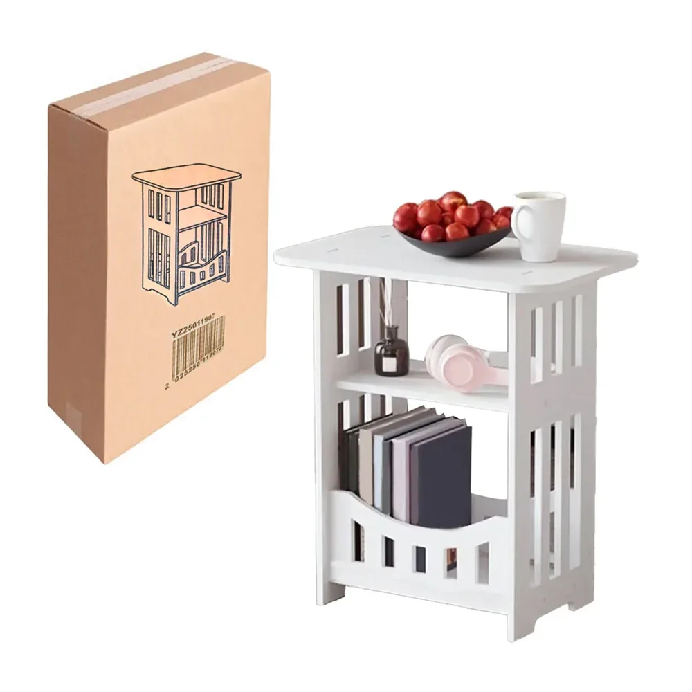 Mesita - mesa auxiliar / organizador de 3 niveles 34x26x50x46cm / yz25011907