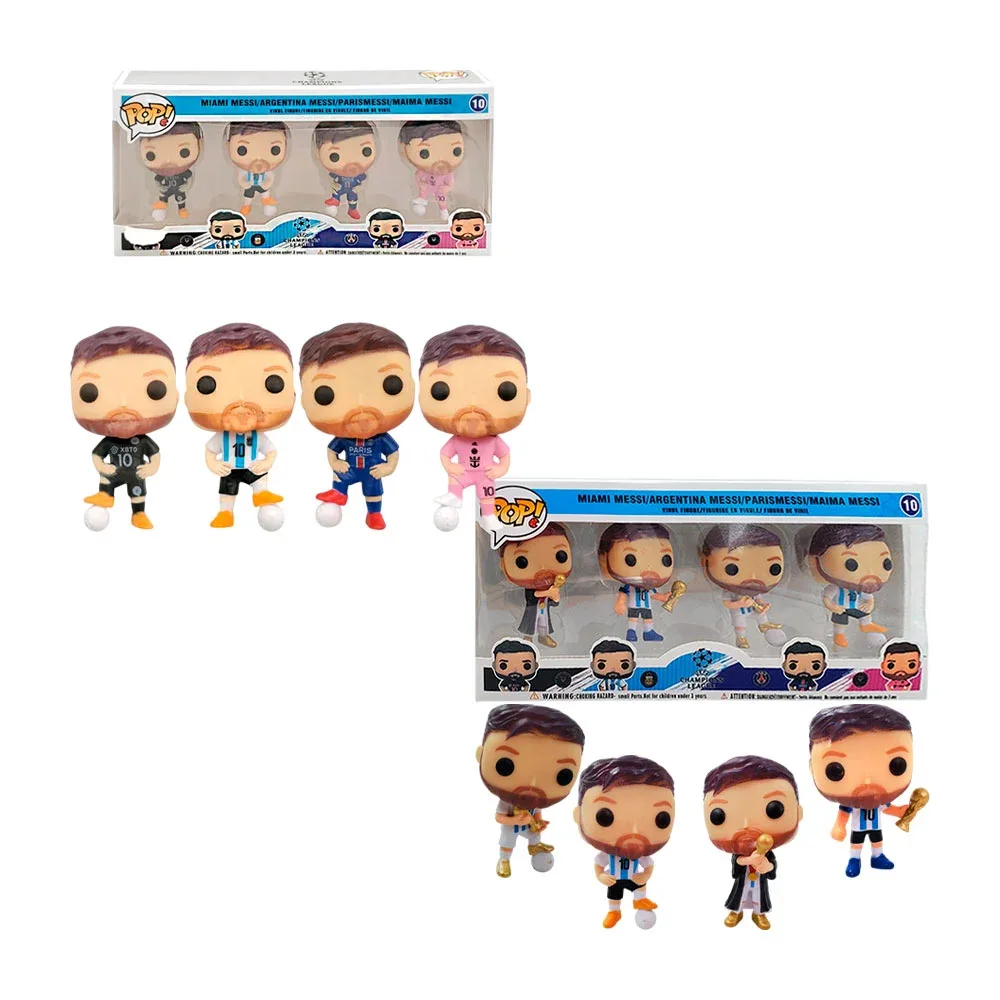 Paquete con 4 pop figuras pequeñas edición champions league / 240165