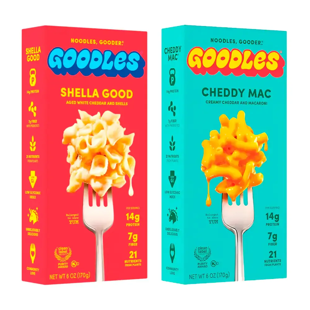 Paquete con snack goodles de sabor a macarrones con queso, 170g