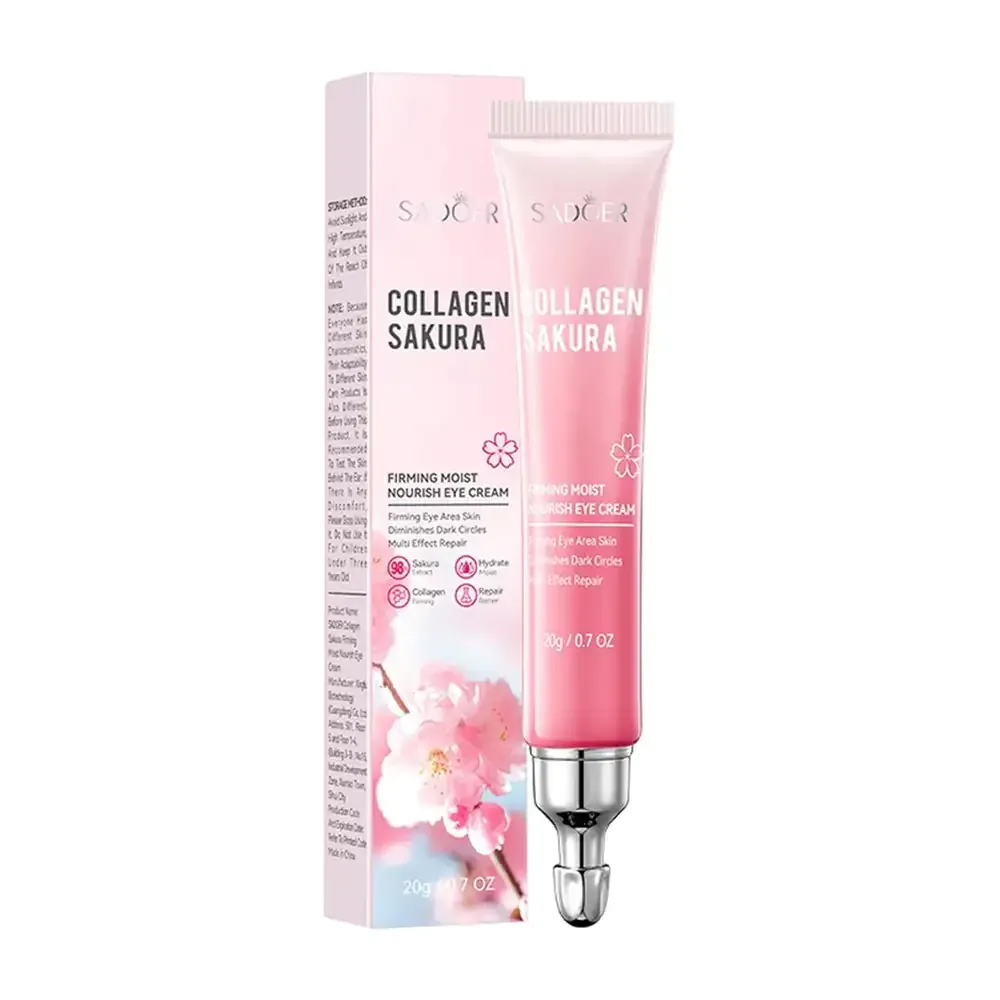Crema - contorno de ojos, hidratante y reparadora con colageno y sakura, 20g