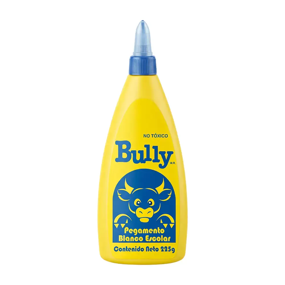Pegamento blanco liquido bully escolar de 225g