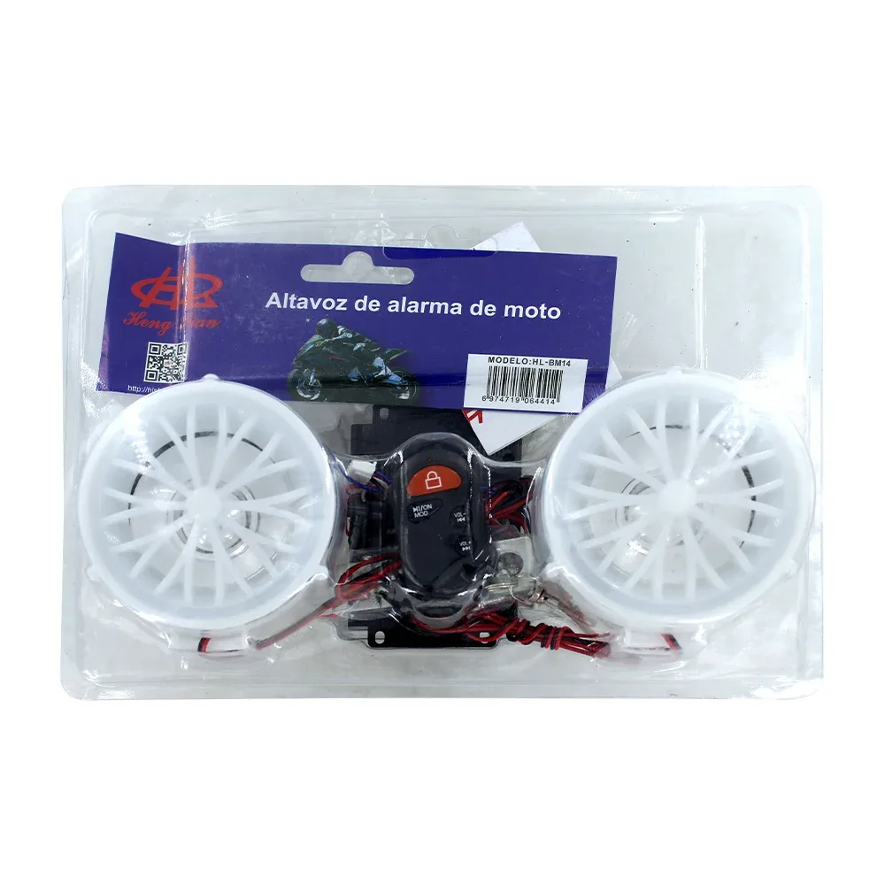 Altavoz / alarma con bocina en color blanco para motocicleta / bm14