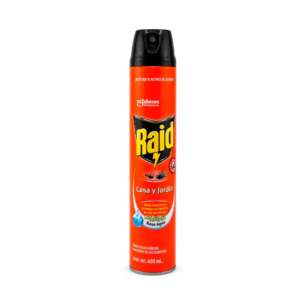 1pz raid casa y jardín a base de agua, 400ml / 925956