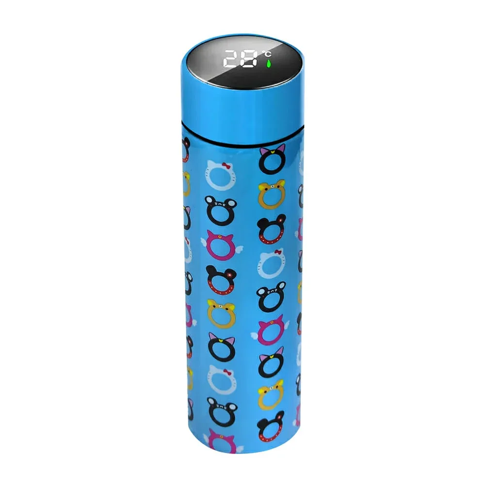 Termo inteligente de aluminio con medidor de temperatura 500ml / 23-termo-002