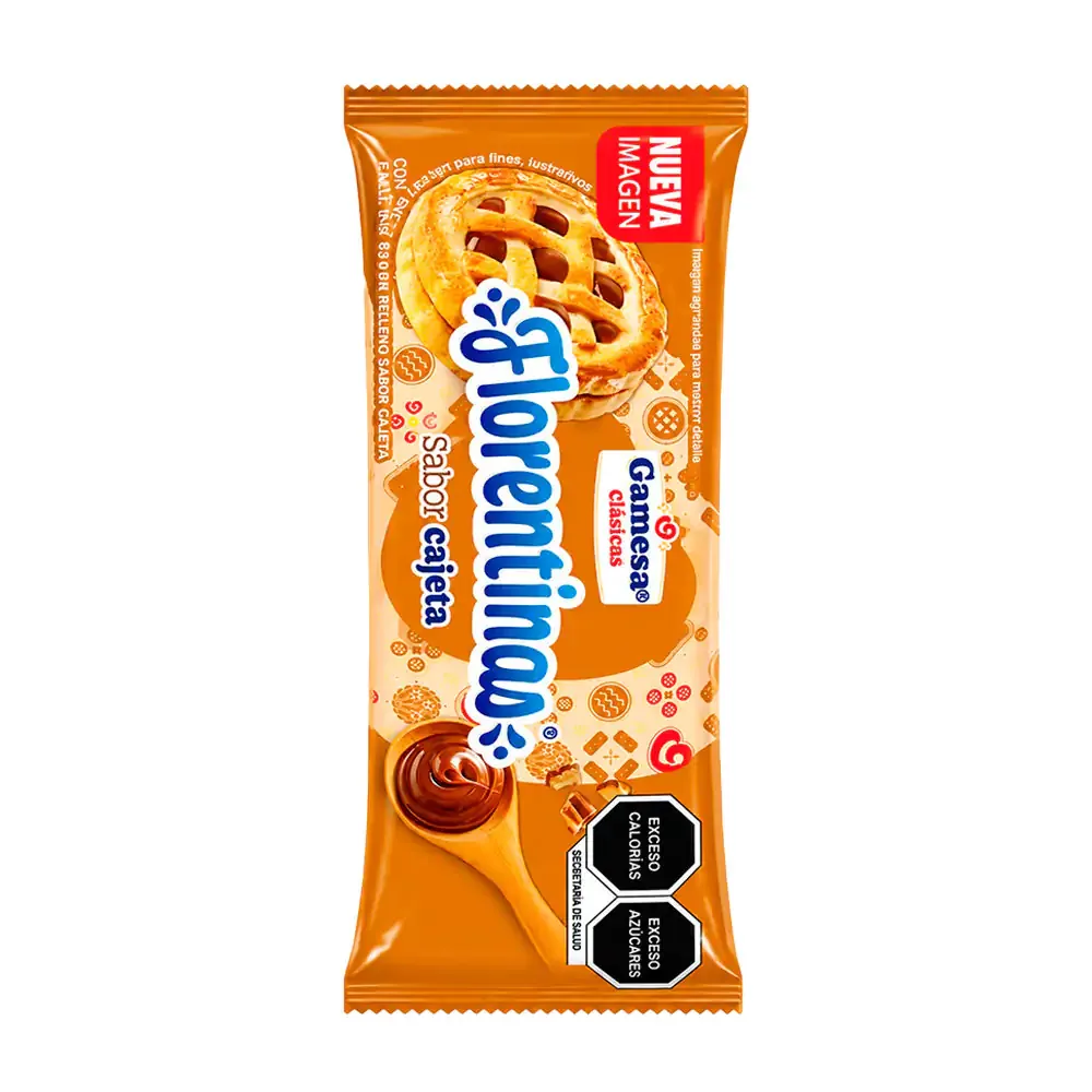 1pz paquete de galletas florentinas sabor cajeta, 83g / 601745