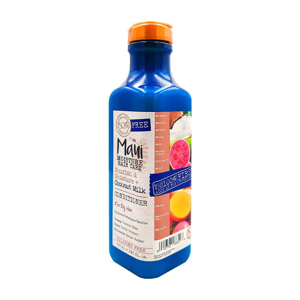 Acondicionador maui de 577ml con extracto de leche de coco y aceites naturales