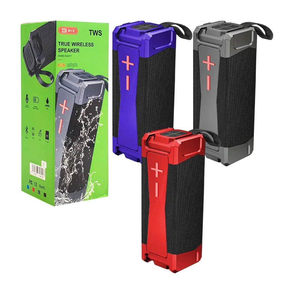 Bocina rectangular byz, inalámbrica, portátil, uso rudo, sonido 180 tipo estéreo