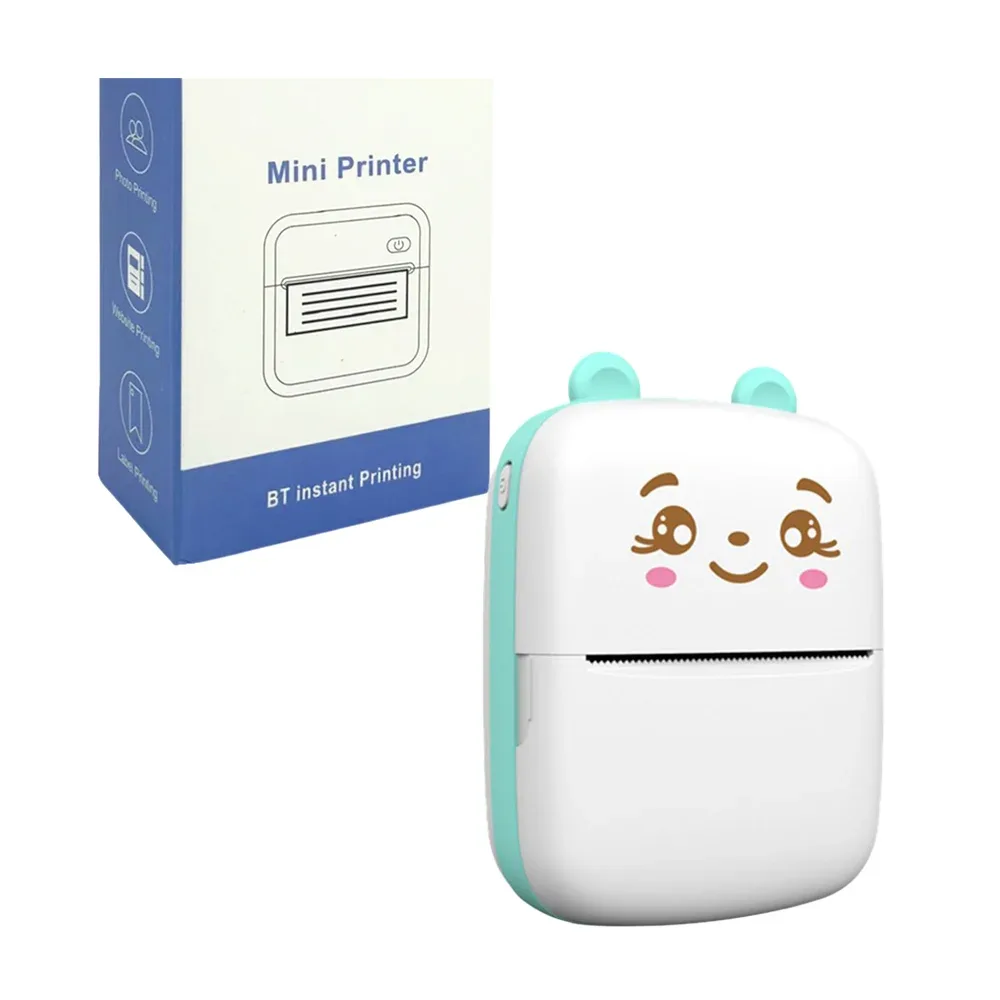 Mini impresora instantánea bluetooth infantil con diseño de animal kawaii y cable de carga / mini printer / print-1