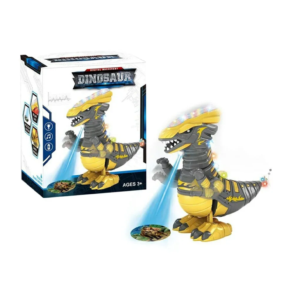 Dinosaurio móvil con función proyectora, luz y sonido / 373-63a