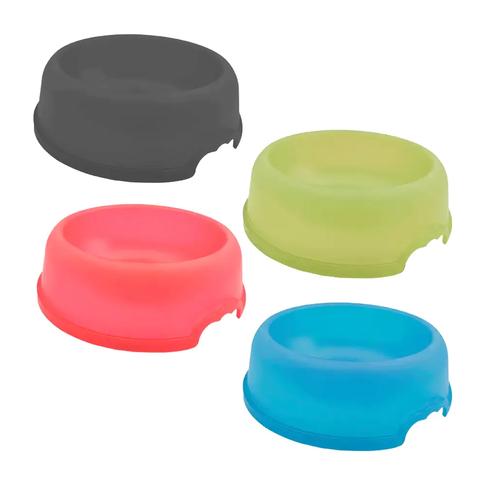 Plato individual de plástico resistente semitransparente para mascota / 73975