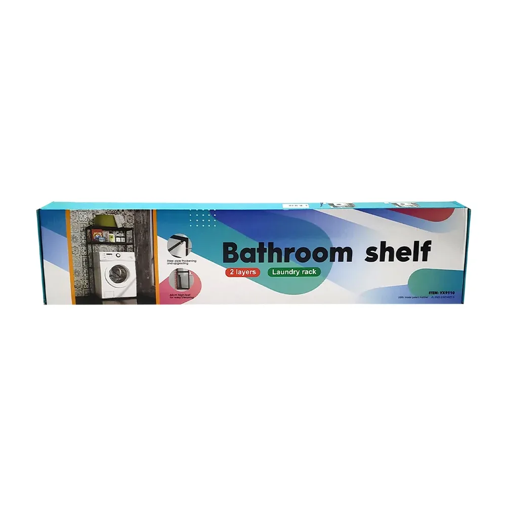 Organizador multifuncional montable para baño de 2 niveles y soporte de 44cm / bathroom shelf / 80963