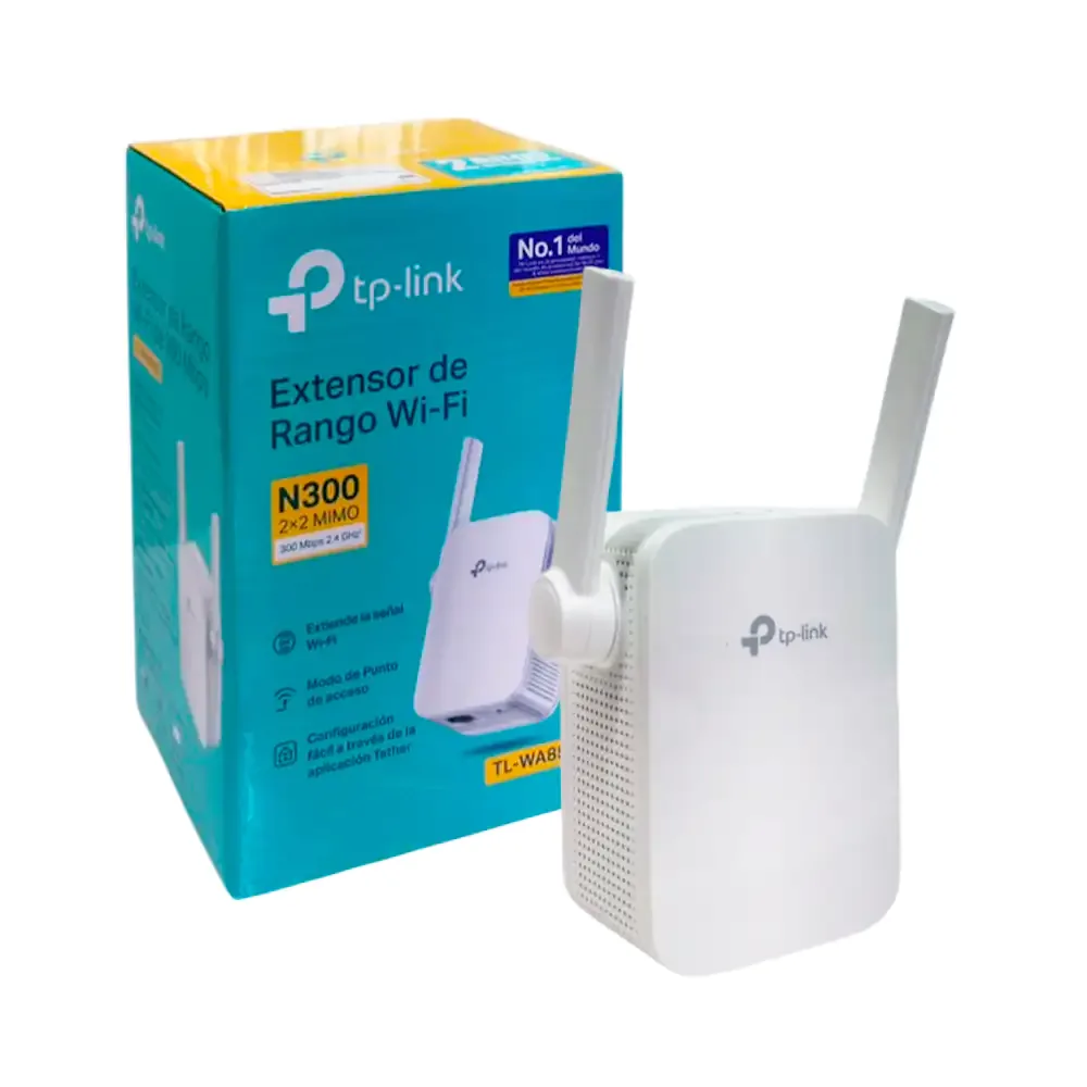 Repetidor wi-fi de 300mbps, 2.4 ghz de doble antena / n300