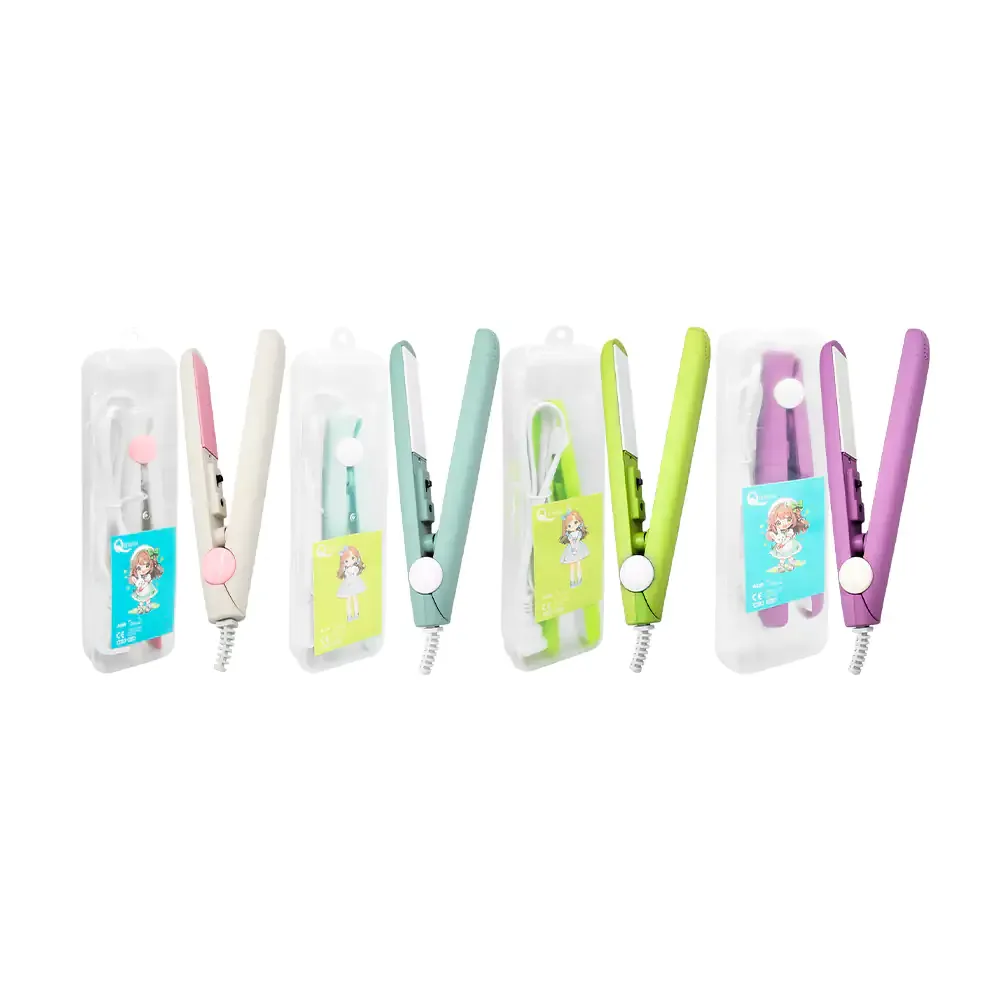 Mini plancha para el cabello 110v-220v, variedad de modelos y colores