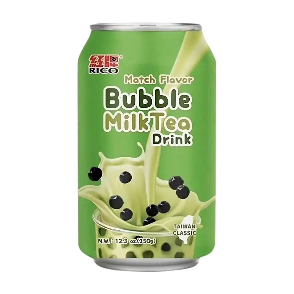 Bebida coreana en lata bubble tea drink con sabor a matcha de 350ml