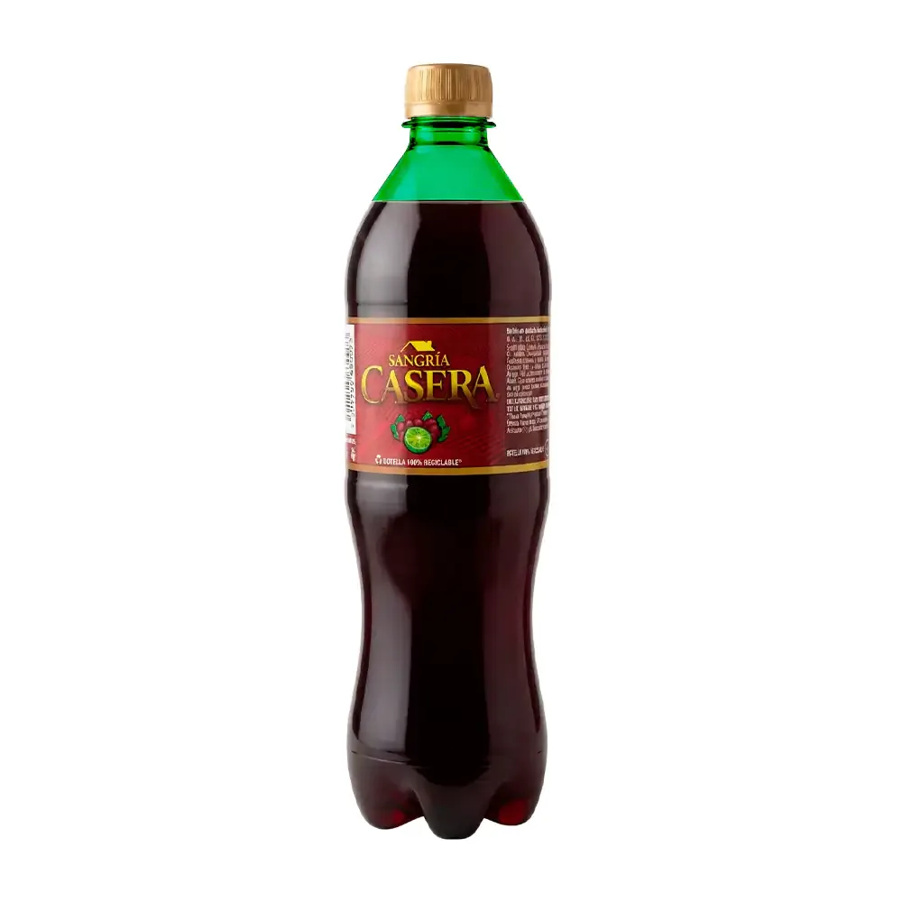 1pza botella de sangría casera de 600ml / sangria600