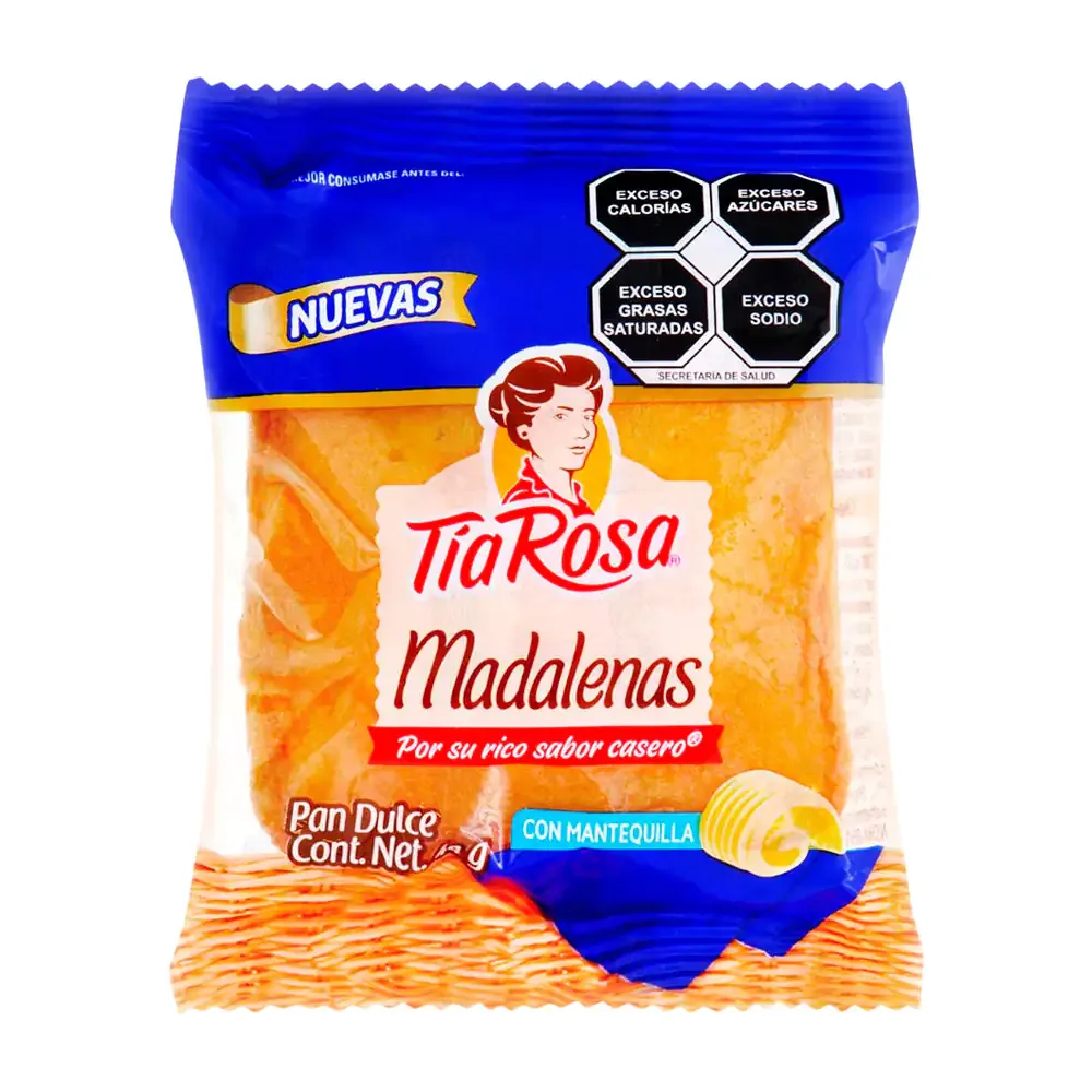 1pza madalena tia rosa pan dulce hecho con mantequilla, 44g / 039618