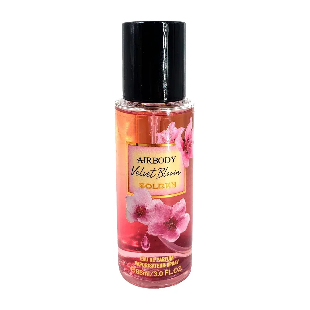 Set 2 volvet bloom golden perfume 88ml y loción corporal 80ml con fragancia para dama / airbody / 7008