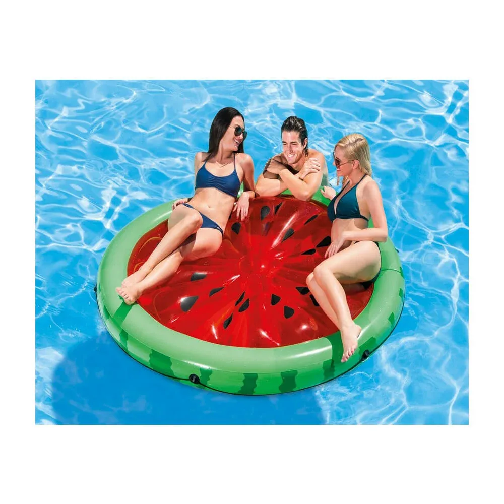 Isla flotante redonda intex con forma y diseño de sandía 183x23cm / #56283eu