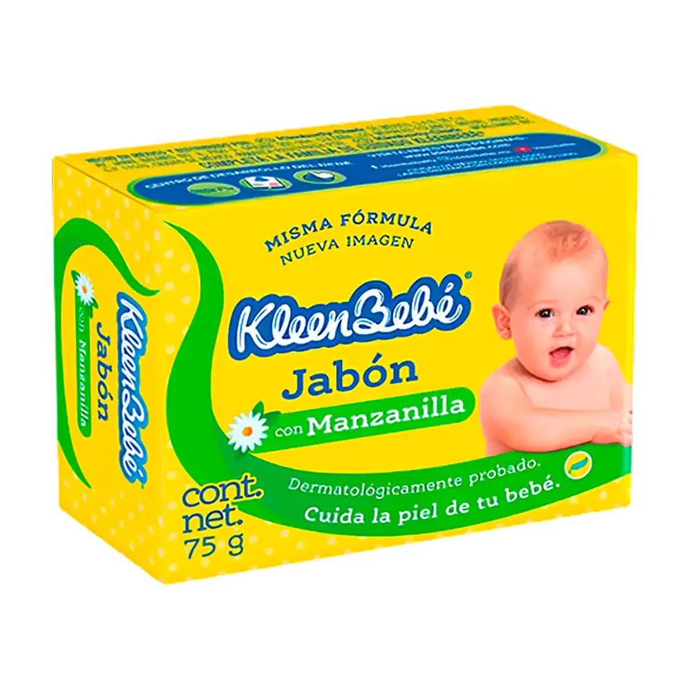 1pz jabón en barra kleenbebé con manzanilla, 75g / 418349