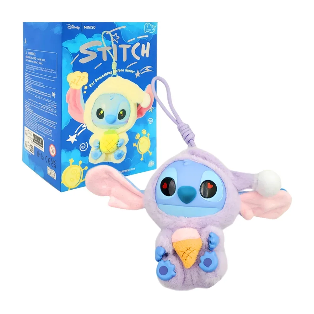 1pza Llavero de peluche afelpado con diseño de stitch con pijama, variedad de modelos / 349094 / sit88 / GJ-1990