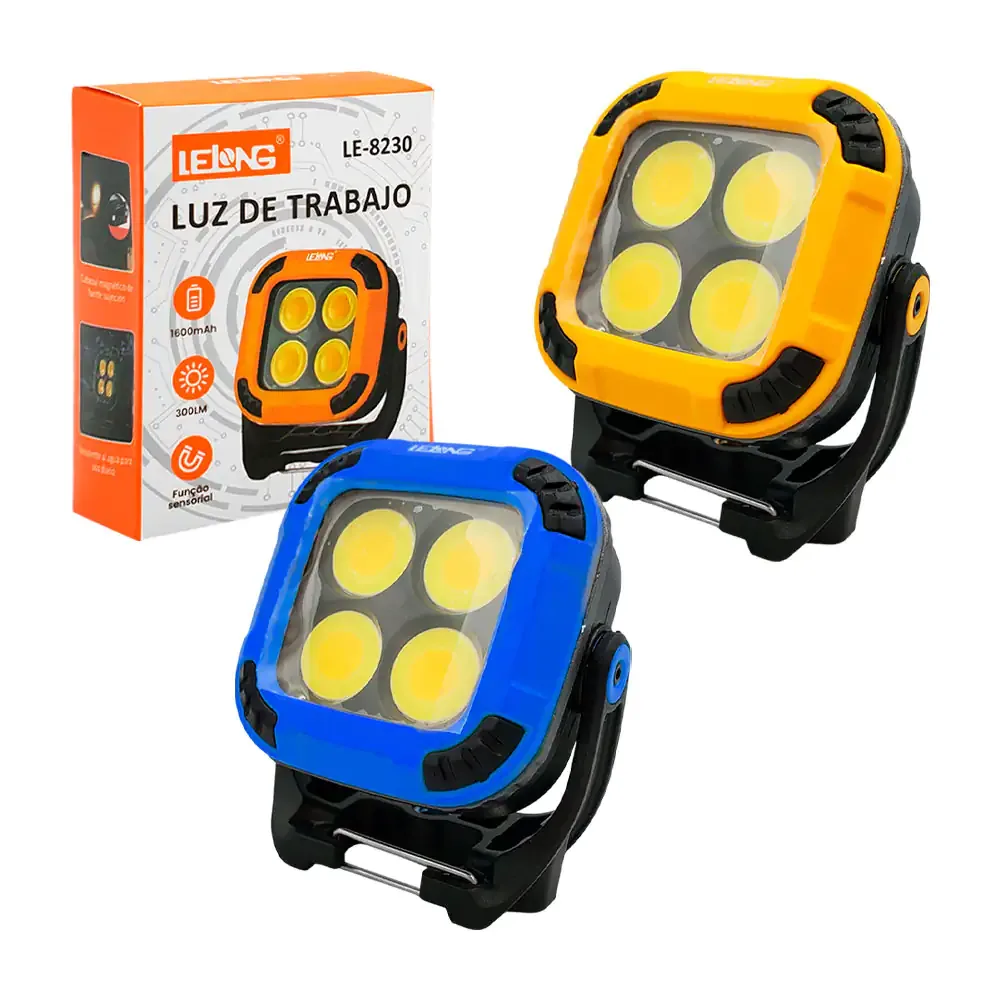 Mini lámpara tipo reflector led de 300 lumen con iluminación ajustable + imán