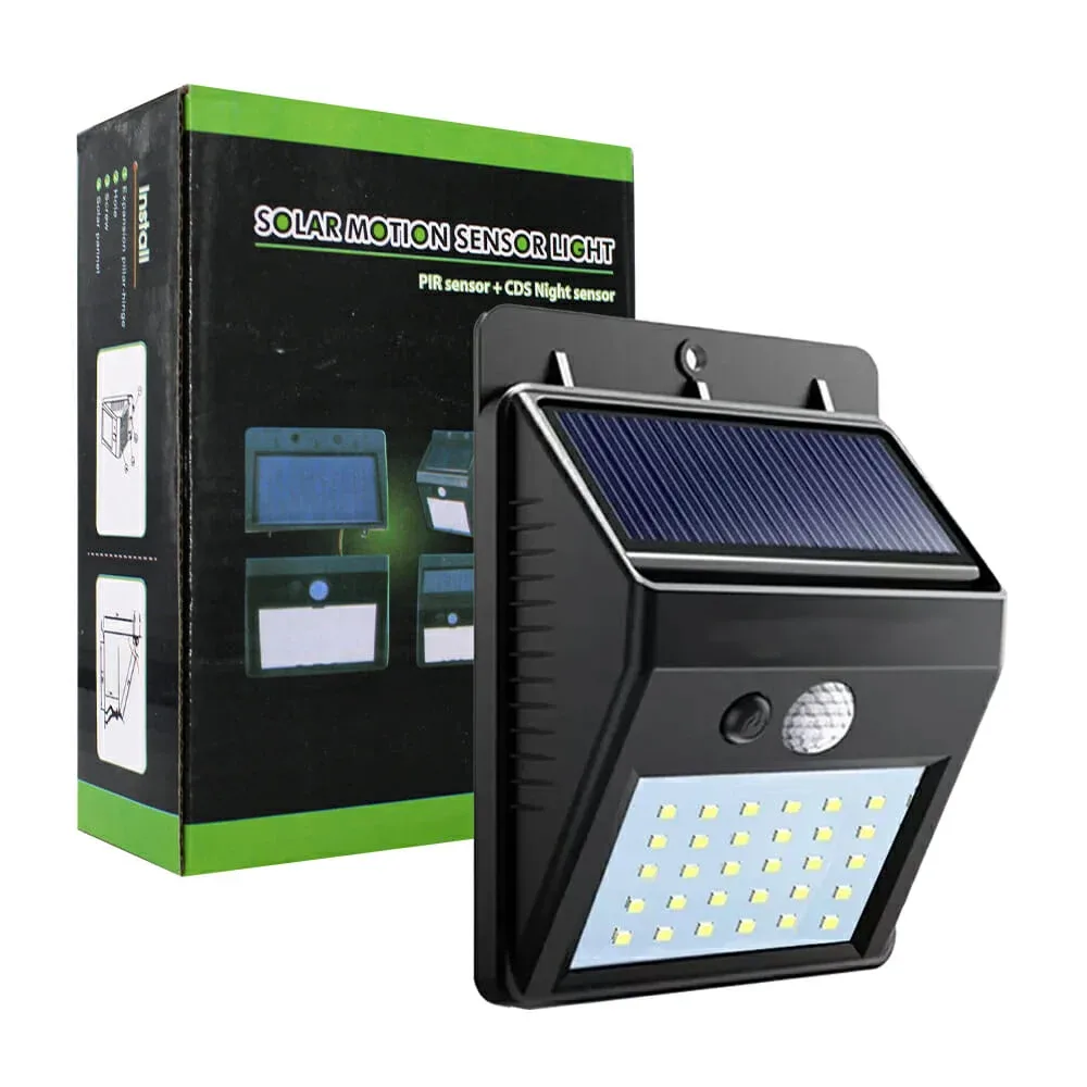 Lámpara solar, sensor nocturno, sensor infrarojo / dt185