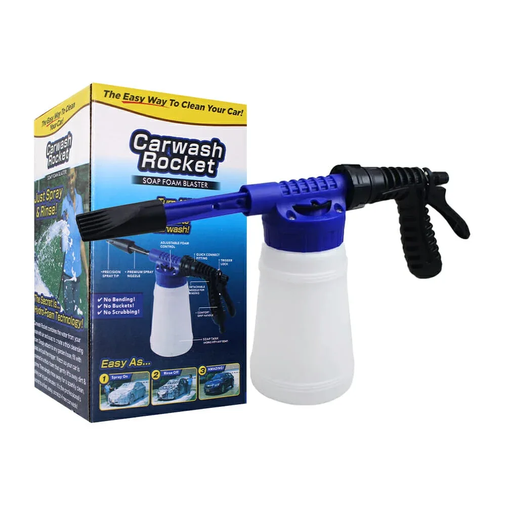 Pistola dispensadora carwash rocket con contenedor para jabón y 5 modos intercambiables / ls-26 / ls-026